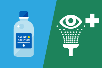 Saline Eyewash vs. Eye/Face Washes: Which One Do You Need?